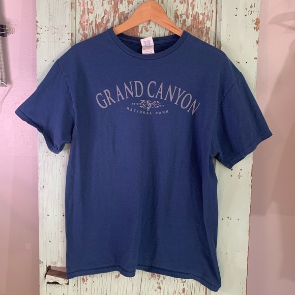 Adult unisex Grand Canyon National Park navy blue 100% cotton t-shirt - Picture 1 of 6